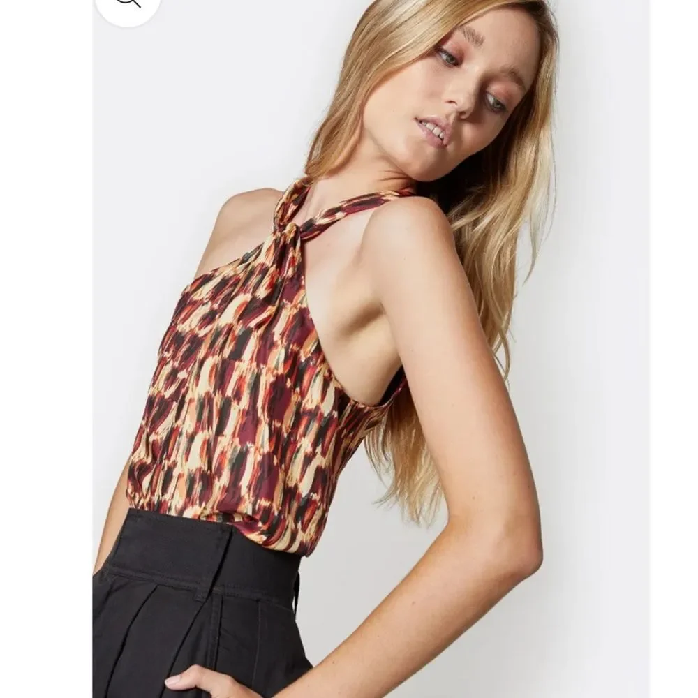 Joie MALTA HALTER SILK TOP, size Small, NWT